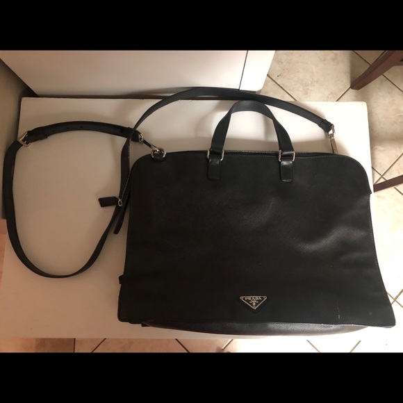 Prada, Bags, Prada Laptop Bag